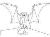 gargoyle coloring page