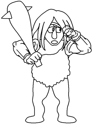 monsters and creatures - cyclops coloring page