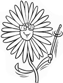 flowers coloring page