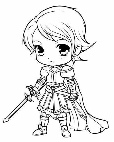 joan of arc looking serious coloring page