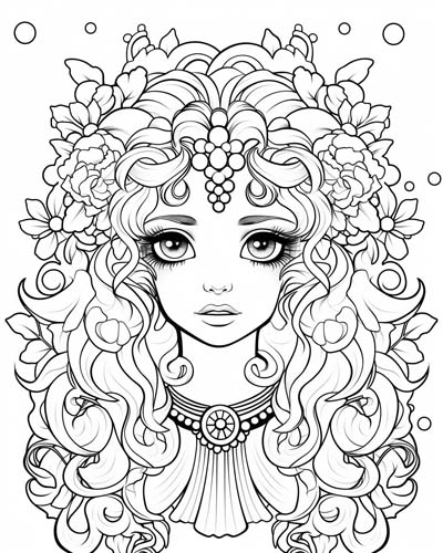 cute Demeter coloring page