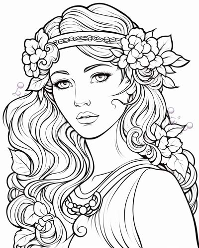 Demeter coloring page