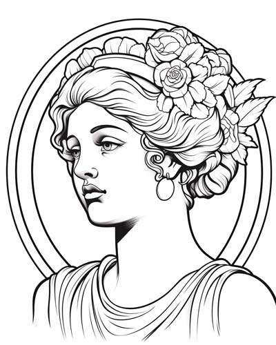 Demeter coloring page