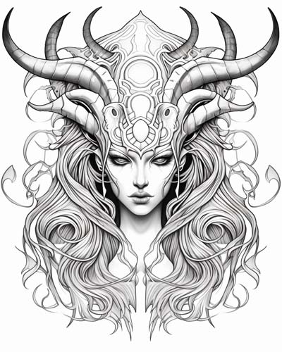 Nyx coloring page