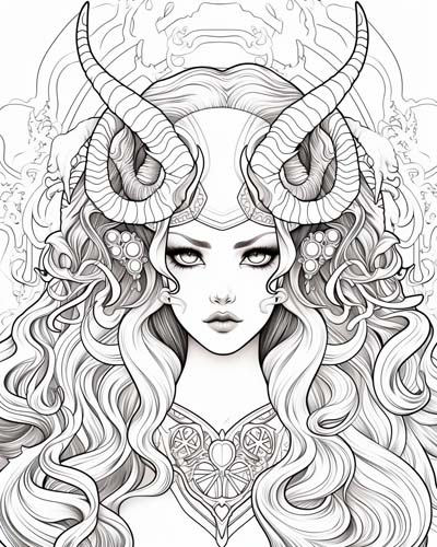 Nyx coloring page