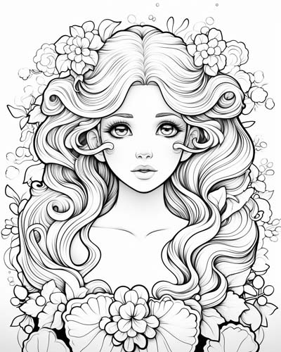 Psyche coloring page