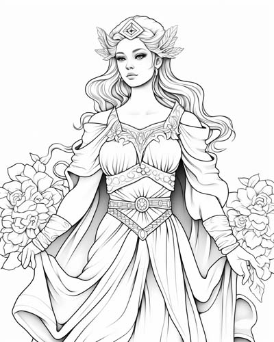 Psyche coloring page