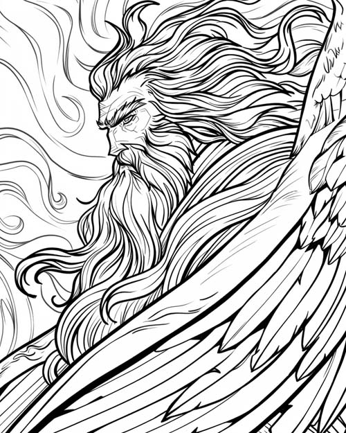 north wind coloring page