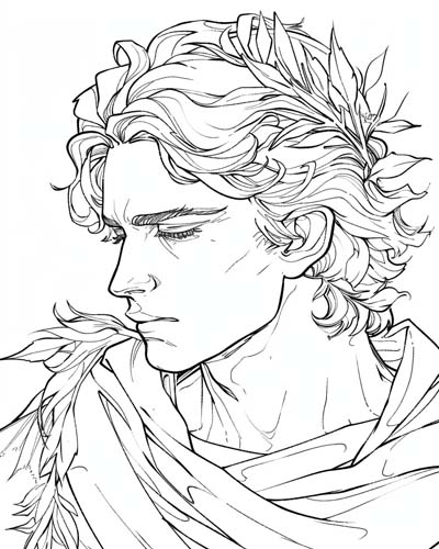 Apollo coloring page