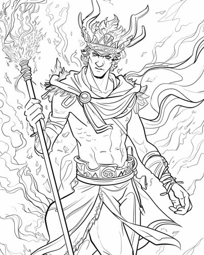 Hades coloring page