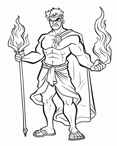 Hades coloring page