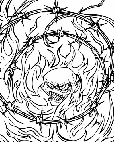 Hades coloring page