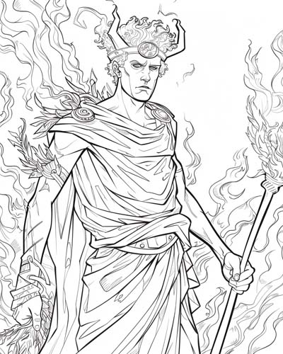 Hades coloring page