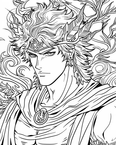 Hades coloring page