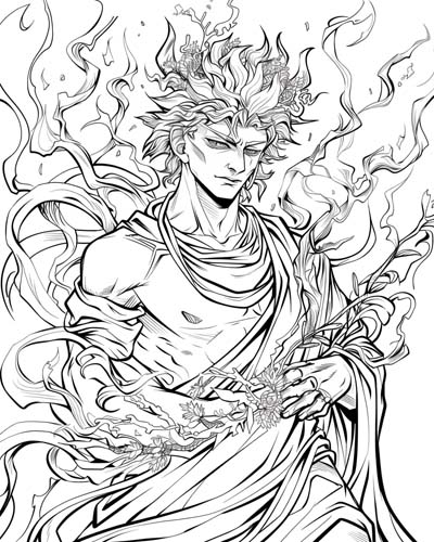 Hades coloring page