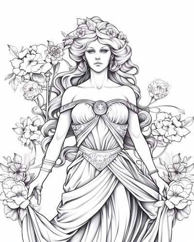 Anthousa coloring pages