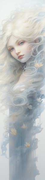 pencil crayon drawing of aura, a breeze nymph