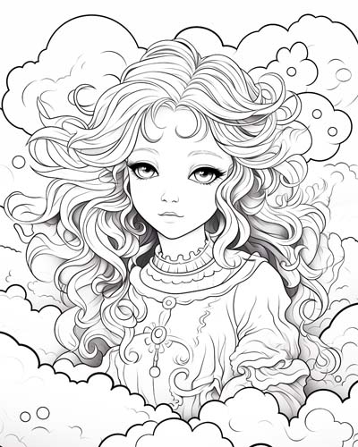 aura coloring page