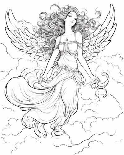 aura coloring page