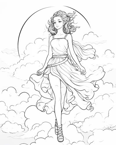 aura coloring page