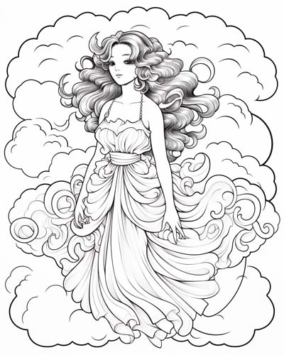 aura coloring page