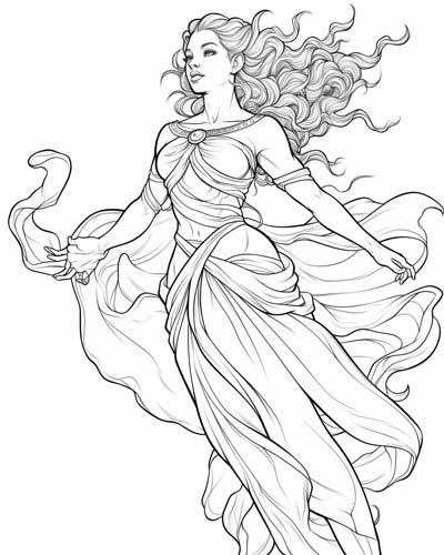 aura coloring page