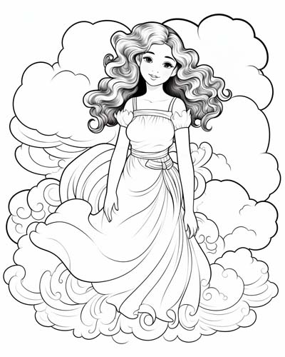 aura coloring page