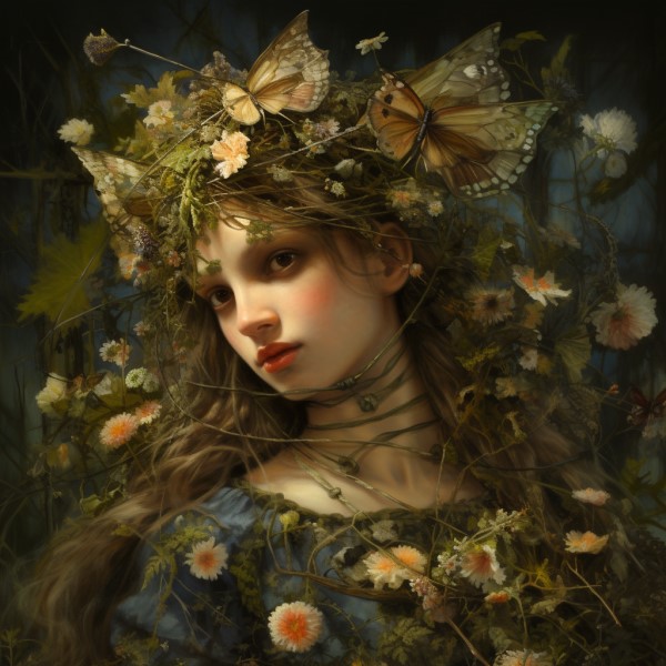 nymph of the meadows artwork