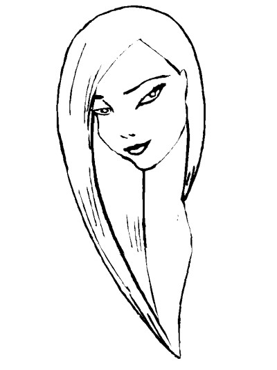 selkie coloring page