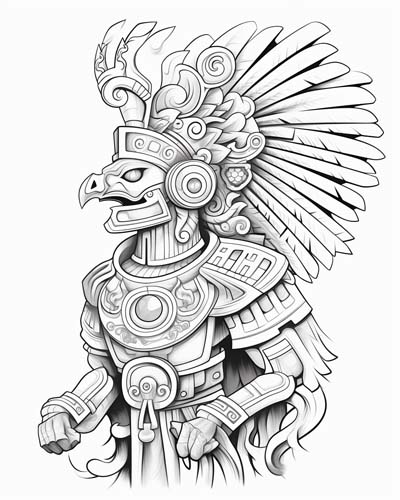 Huitzilopochtli coloring page