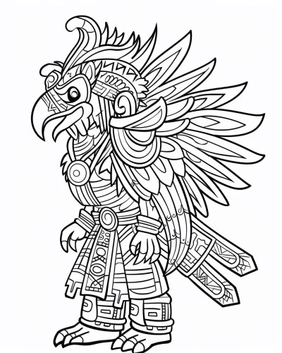 Huitzilopochtli coloring page
