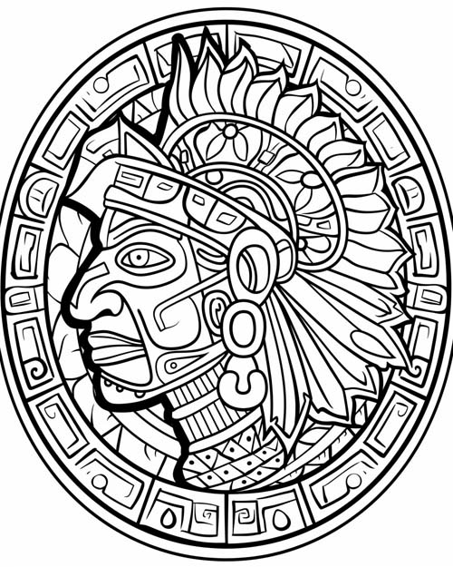 Huitzilopochtli coloring page