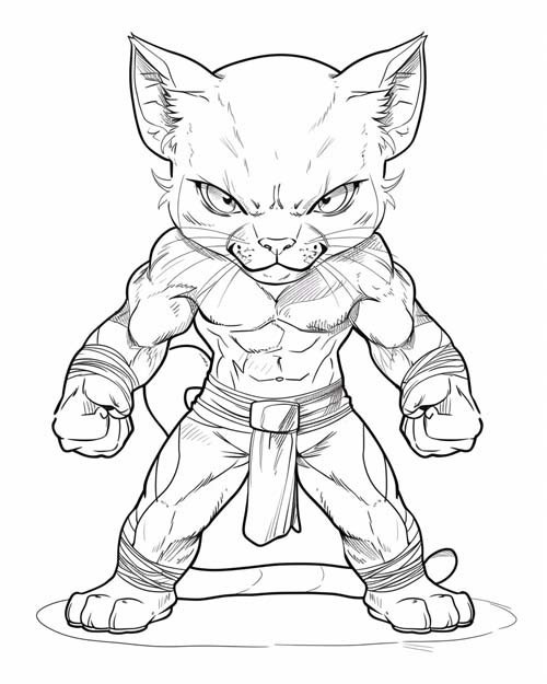 chibi coloring page of Tezcatlipoca