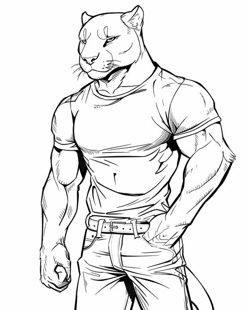 modern coloring page of Tezcatlipoca