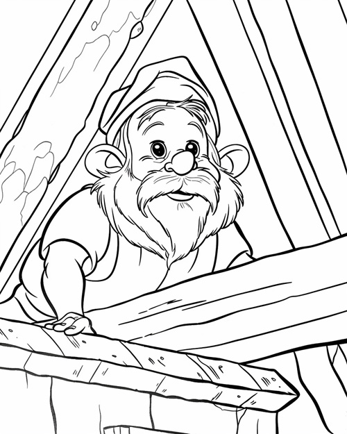 nisse coloring page
