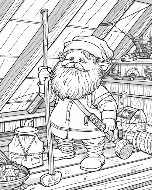 nisse coloring page
