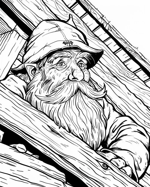 nisse coloring page