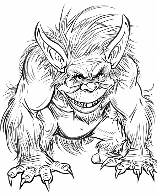 trolde coloring page