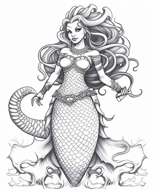 Japanese folklore coloring page of a Funayurei