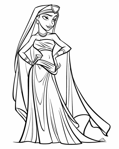 simple coloring page of Siduri the Alewoman