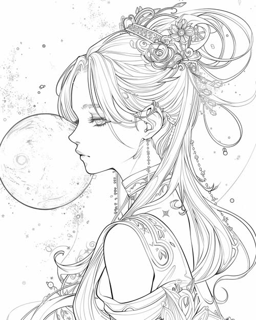 coloring page is Ishtar the planet venus