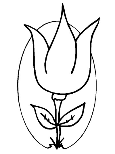 tulip coloring page