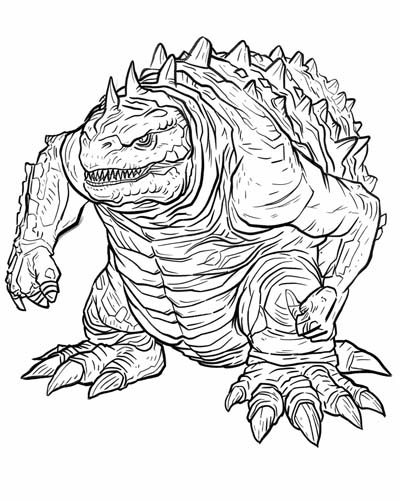 pacific rim kaiju coloring page