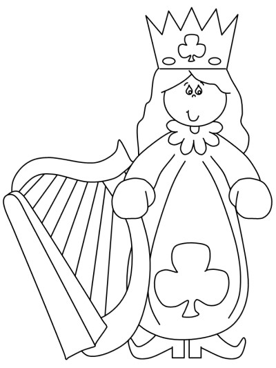 Harp and St. Patrick's Day Princess