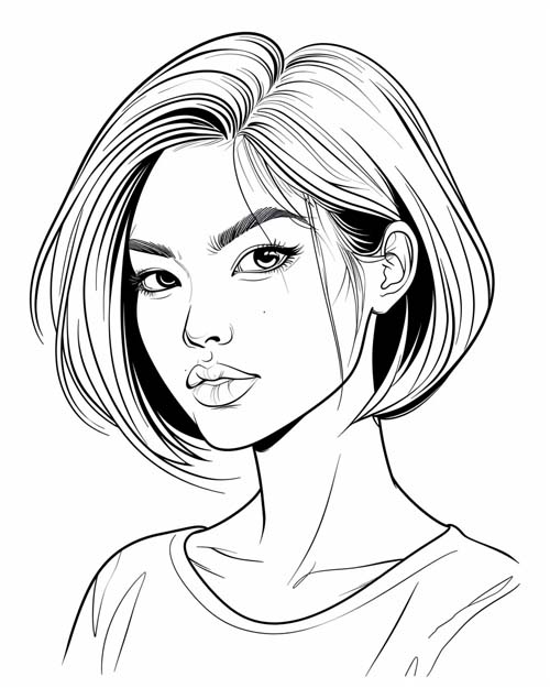 coloring page of Dr. Orchid