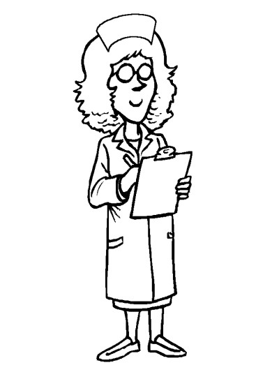 nurse coloring pages