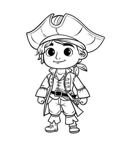 pirate Black Sam Bellamy coloring page