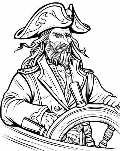 Captain Kidd coloring page