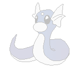 faded transparent dratini