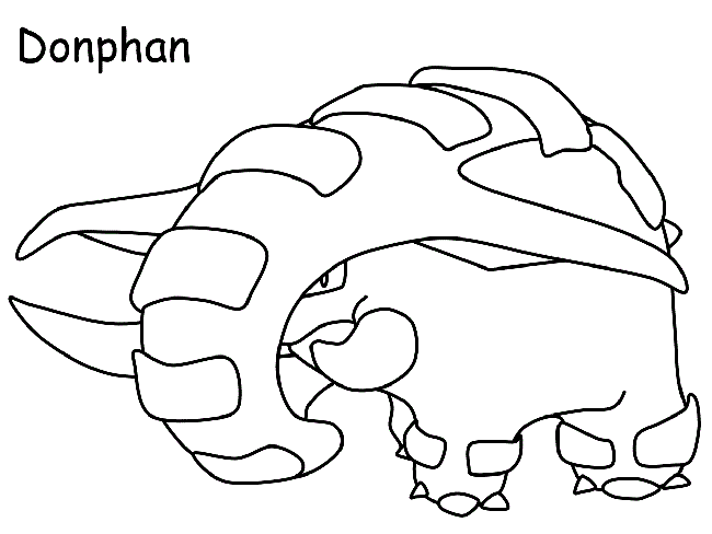 donphan coloring page